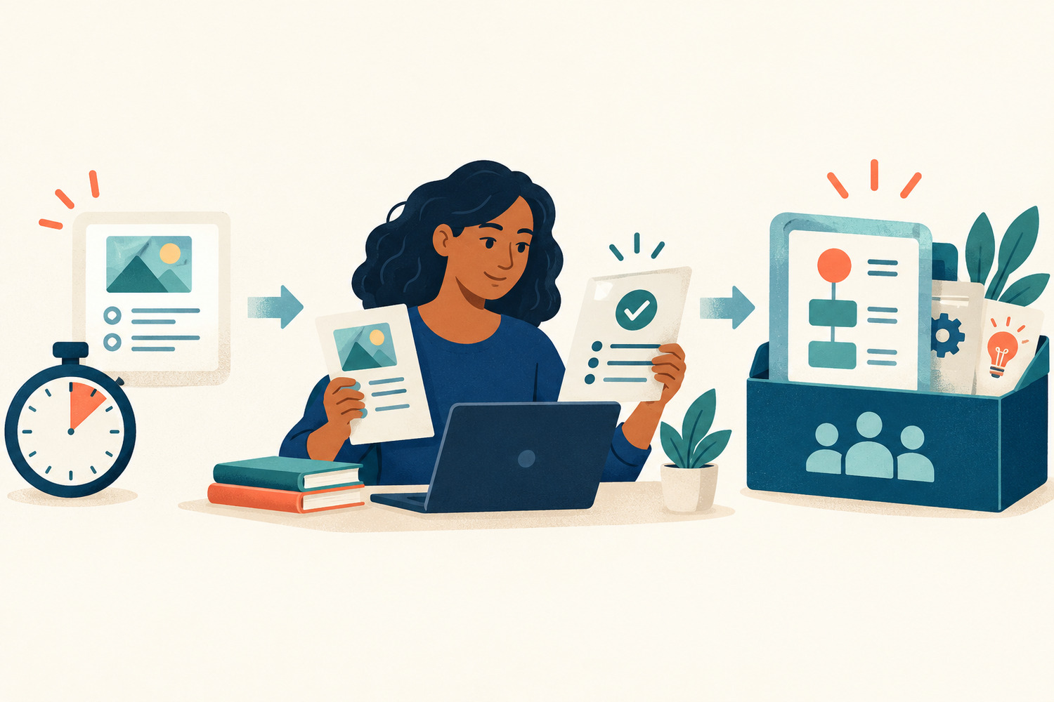 Une apprenante vérifie un exercice IA court puis conserve le résultat validé sous forme de workflow réutilisable