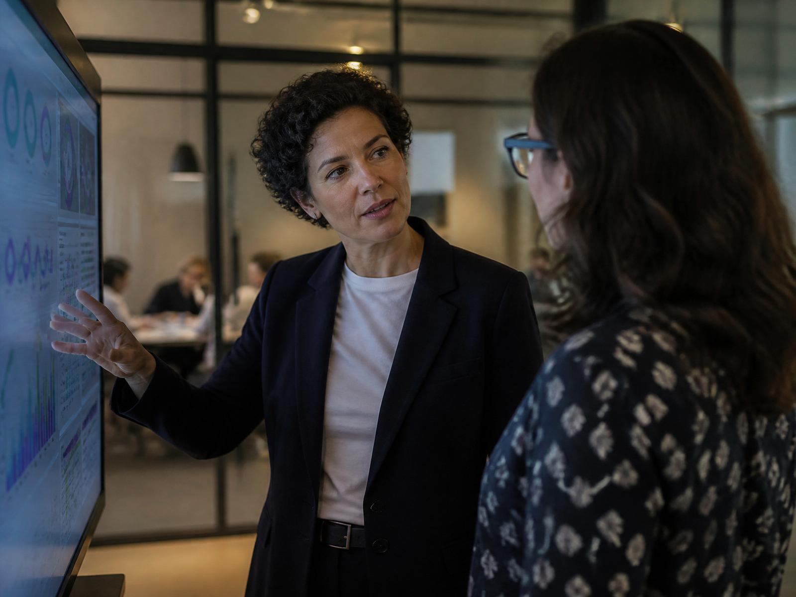 HR leader reviewing Bokili adoption analytics